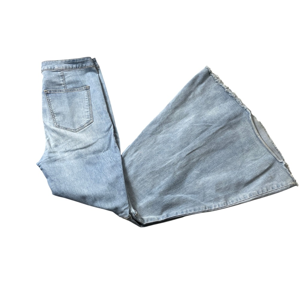 Free People We The Free29 Just Float On Jeans Cotton Blend Wide Leg Rear Pockets